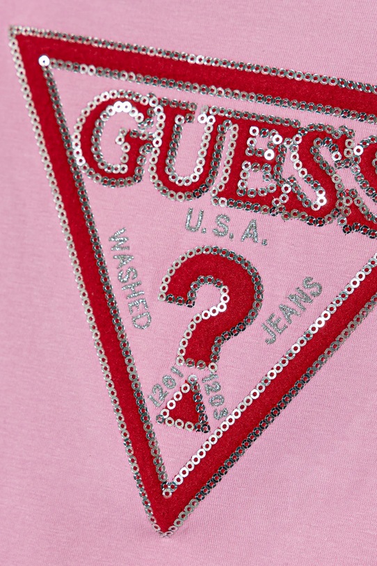 Dziewczynka Guess t-shirt dziecięcy K6RI10.K6YW4.PPY2 różowy