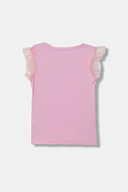 Guess t-shirt dziecięcy K6RI12.KCU20.PPY2 różowy SS26