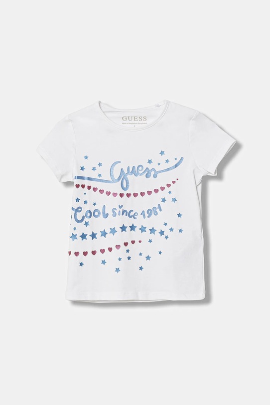Guess t-shirt dziecięcy z elastanem biały K6RI13.K6YW4.PPY2