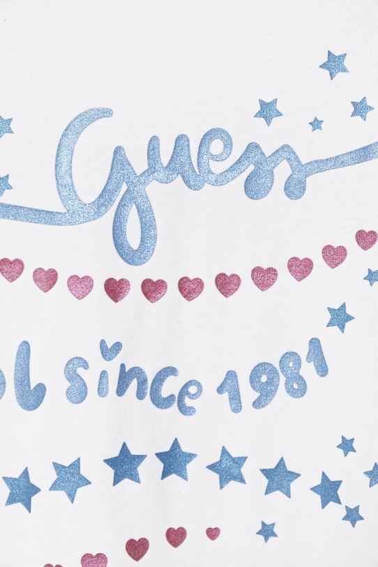 Dziewczynka Guess t-shirt dziecięcy K6RI13.K6YW4.PPY2 biały