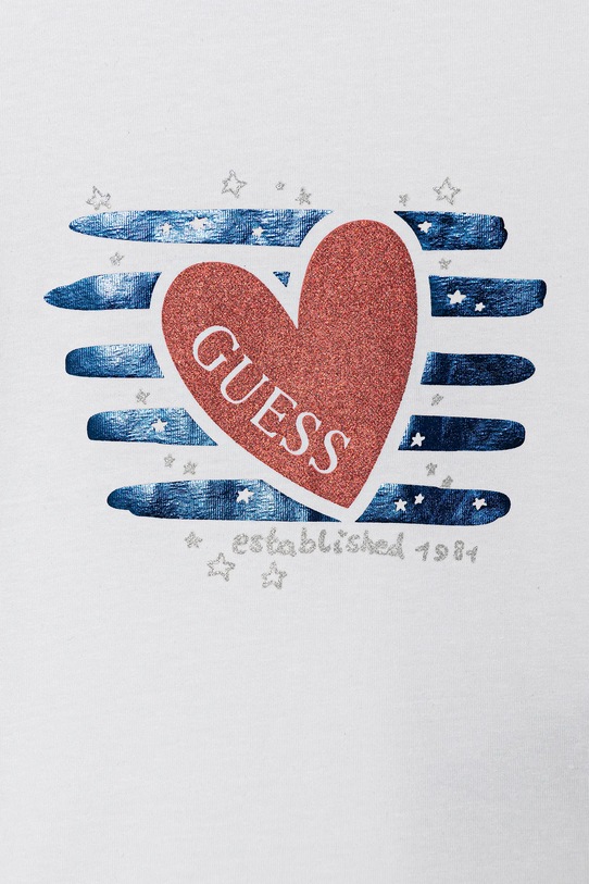 Dziewczynka Guess t-shirt dziecięcy K6RI15.K6YW4.PPY2 biały