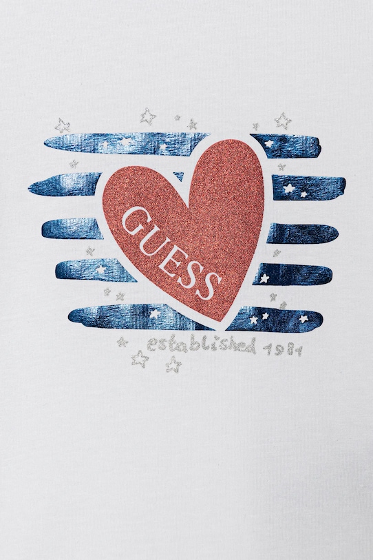 Dziewczynka Guess t-shirt dziecięcy K6RI15.K6YW4.PPY2 biały