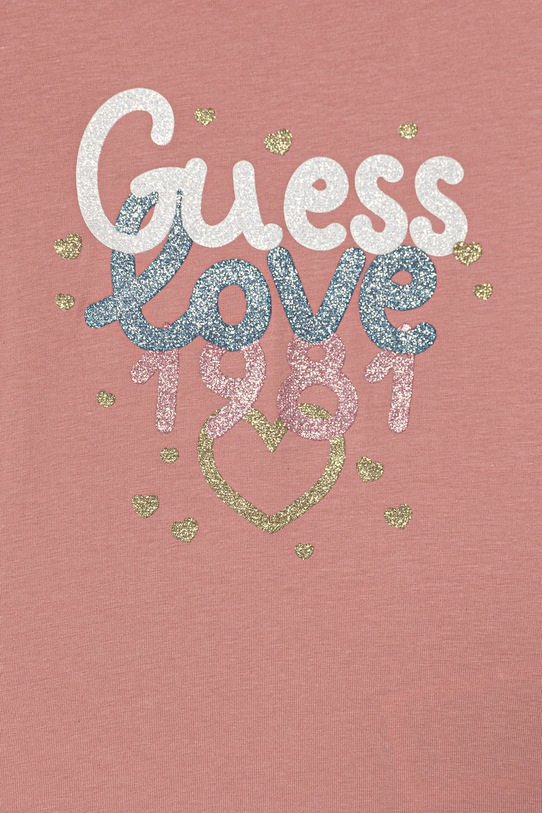 Dziewczynka Guess t-shirt dziecięcy K6RI20.K6YW4.PPY2 różowy
