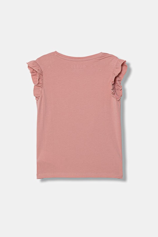 Guess t-shirt dziecięcy K6RI23.K6YW4.PPY2 różowy SS26