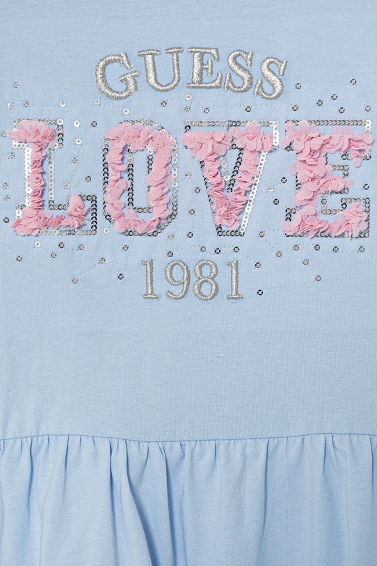 Dziewczynka Guess t-shirt dziecięcy K6RI24.K6YW4.PPY2 niebieski