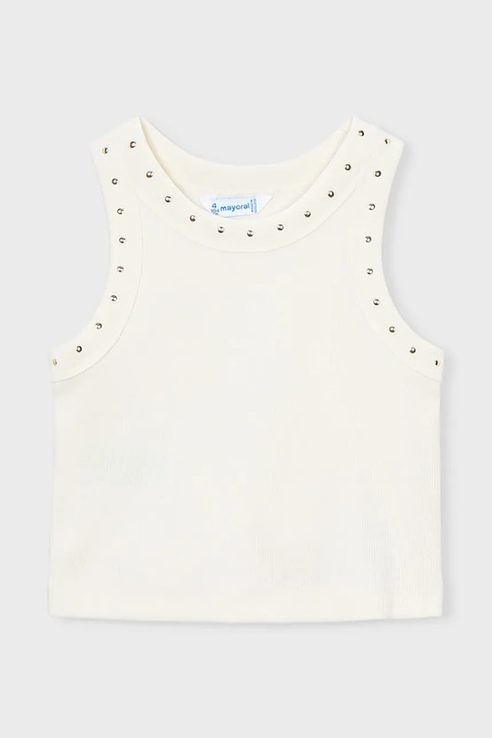 Mayoral top dziecięcy 3021.6F.Mini.PPY2 biały SS26