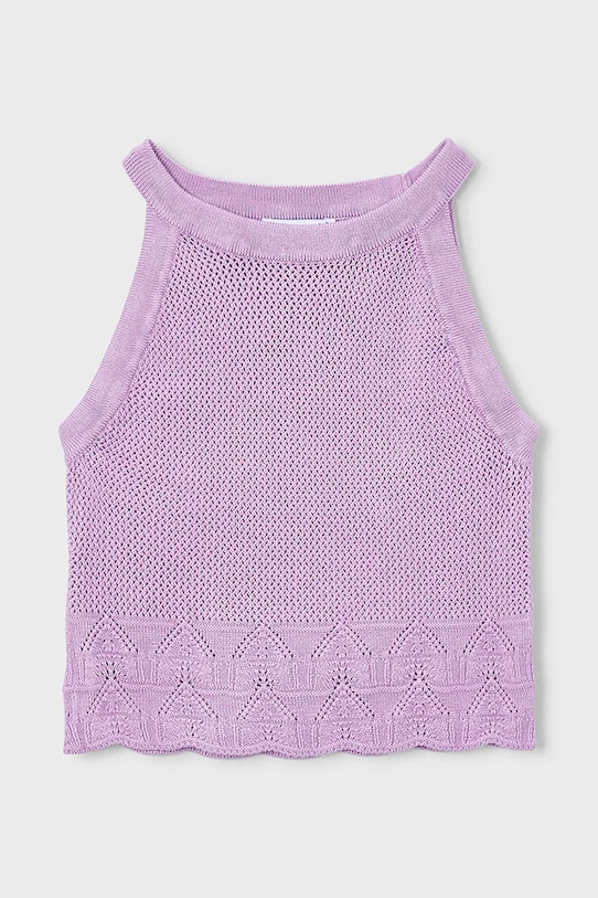 Mayoral top dziecięcy pozostałe fioletowy 3027.6G.Mini.PPY2