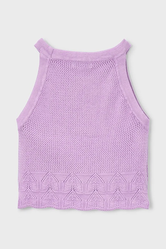 Mayoral top dziecięcy 3027.6G.Mini.PPY2 fioletowy SS26