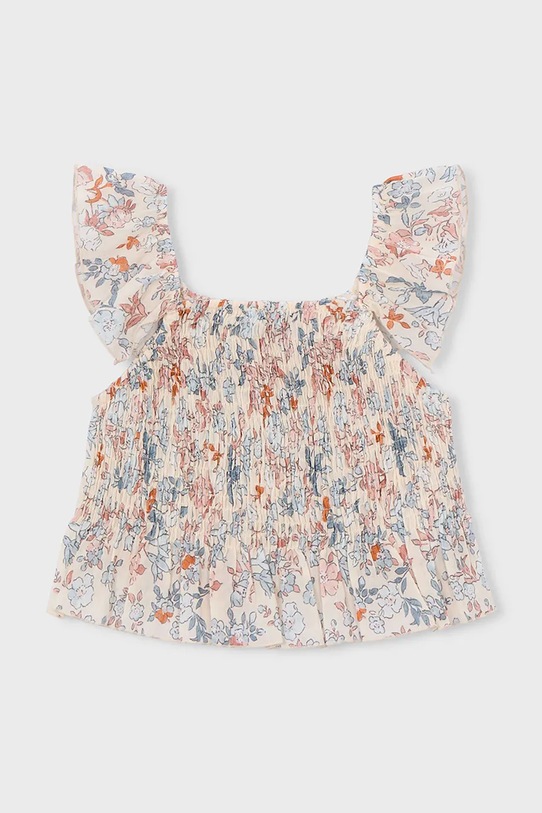 Dievča Detský bavlnený top Mayoral 3028.6H.Mini.PPY2 béžová