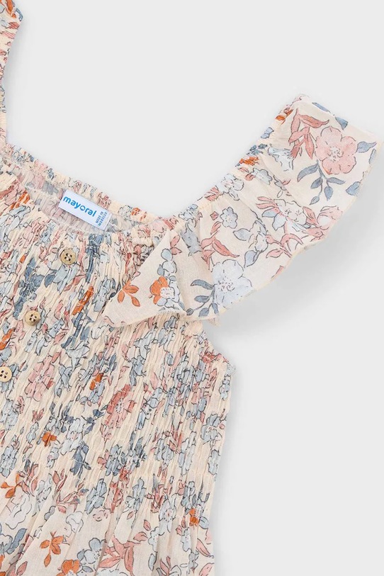 Detský bavlnený top Mayoral béžová 3028.6H.Mini.PPY2
