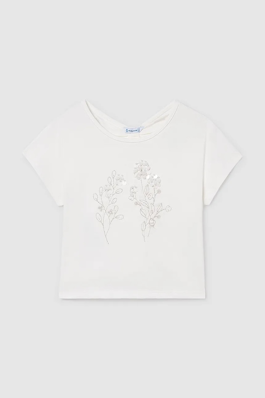 Mayoral t-shirt dziecięcy 6002.8A.Junior.PPY2 biały SS26