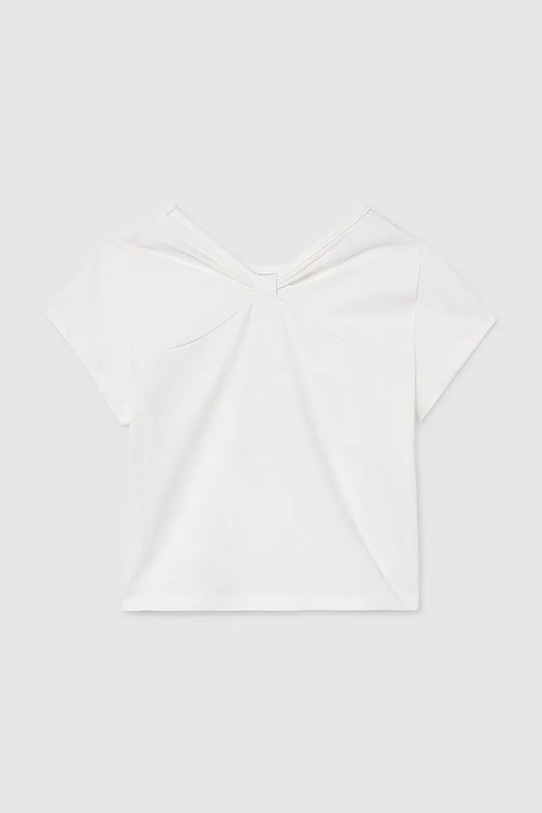 Dziewczynka Mayoral t-shirt dziecięcy 6002.8A.Junior.PPY2 biały