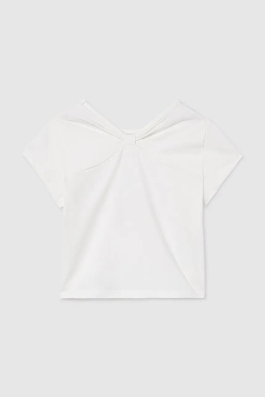 Dziewczynka Mayoral t-shirt dziecięcy 6002.8A.Junior.PPY2 biały