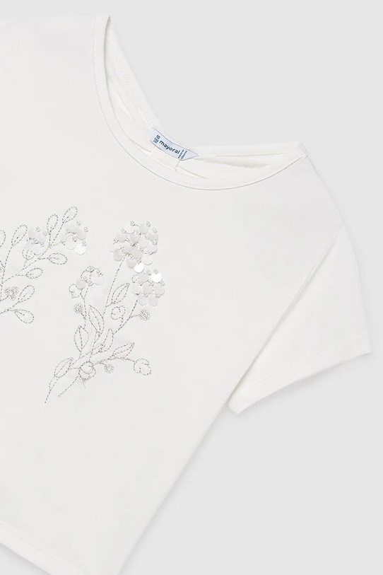 Mayoral t-shirt dziecięcy biały 6002.8A.Junior.PPY2