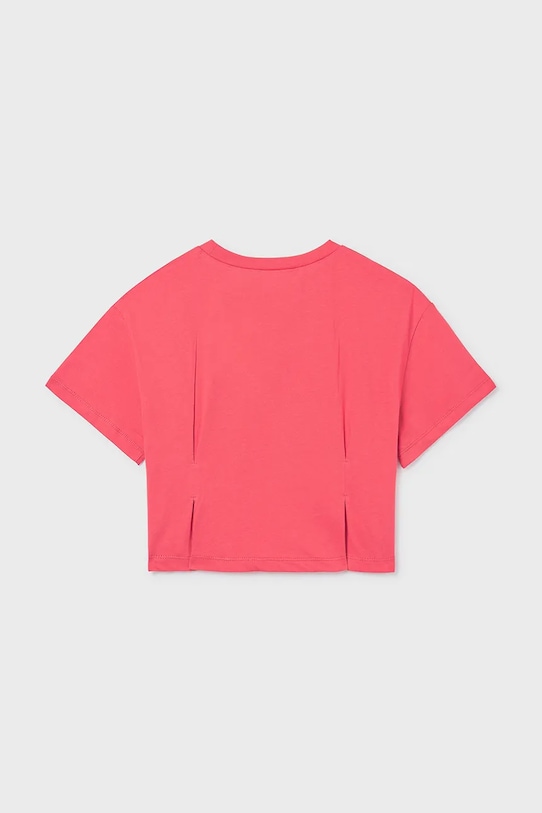 Dziewczynka Mayoral t-shirt bawełniany dziecięcy 6004.8B.Junior.PPY2 różowy