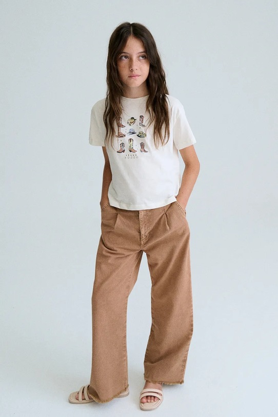 Mayoral t-shirt bawełniany dziecięcy 6005.8C.Junior.PPY2