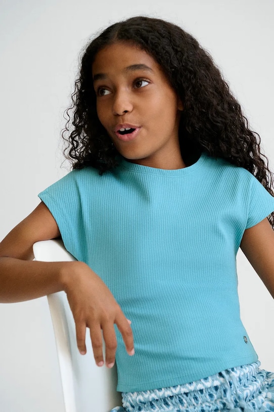 Детская футболка Mayoral с эластаном бирюзовый 6008.8D.Junior.PPY2