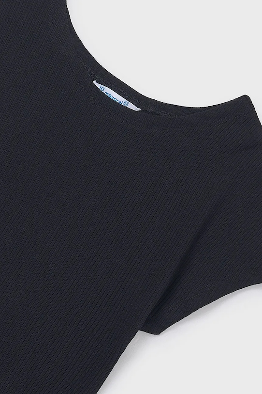 Dziewczynka Mayoral t-shirt dziecięcy 6008.8D.Junior.PPY2 czarny