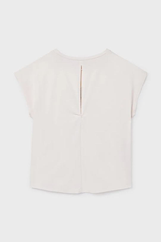 Κοριτσίστικα Παιδικό βαμβακερό μπλουζάκι Mayoral 6010.8G.Junior.PPY2 λευκό