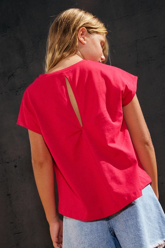 Παιδικό βαμβακερό μπλουζάκι Mayoral 6010.8G.Junior.PPY2