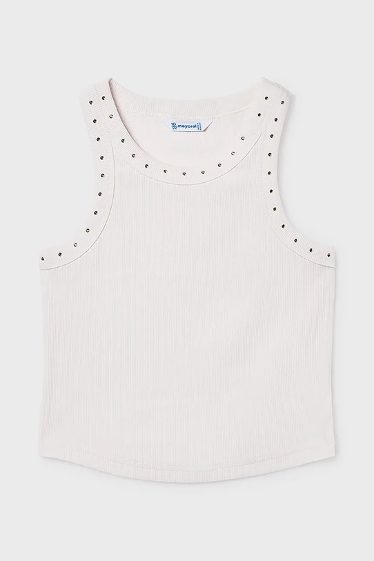 Mayoral top dziecięcy 6013.8D.Junior.PPY2 biały SS26