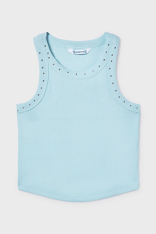 Mayoral top dziecięcy 6013.8D.Junior.PPY2 niebieski SS26