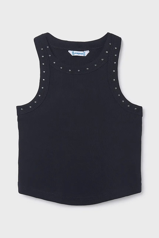 Mayoral top dziecięcy z elastanem czarny 6013.8D.Junior.PPY2