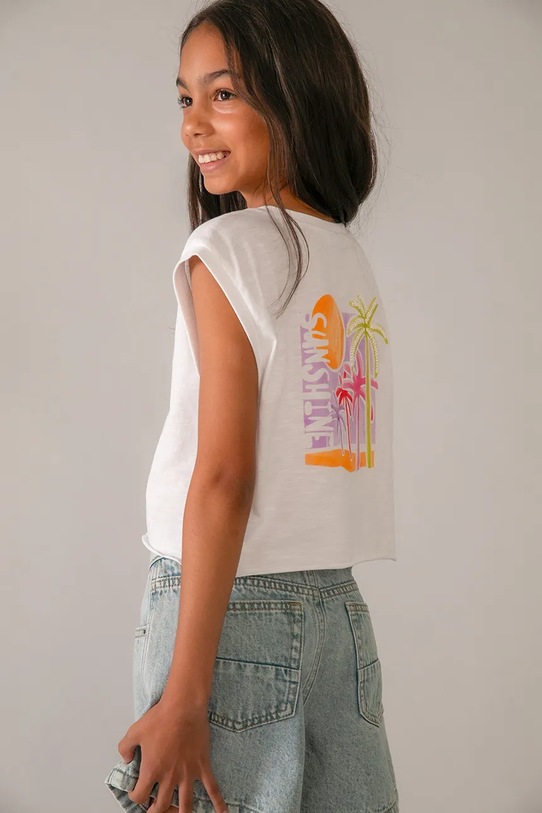 Детский хлопковый топ Mayoral 6014.8E.Junior.PPY2