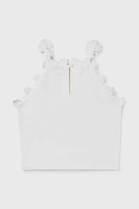 Dziewczynka Mayoral top dziecięcy 6015.8F.Junior.PPY2 biały