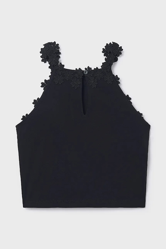 Mayoral top dziecięcy 6015.8F.Junior.PPY2 czarny SS26