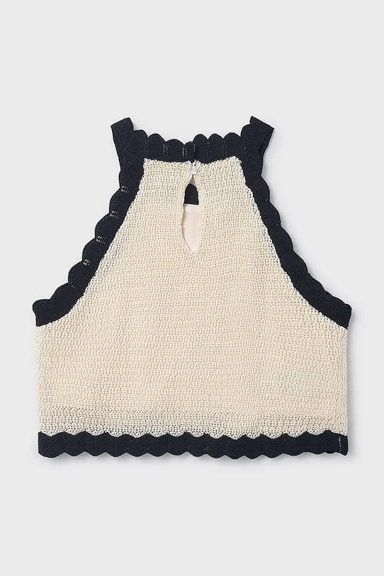 Mayoral top bawełniany dziecięcy 6021.8C.Junior.PPY2 biały SS26