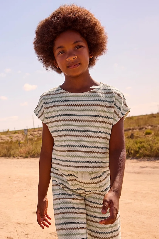 Mayoral t-shirt dziecięcy pozostałe beżowy 6022.8C.Junior.PPY2