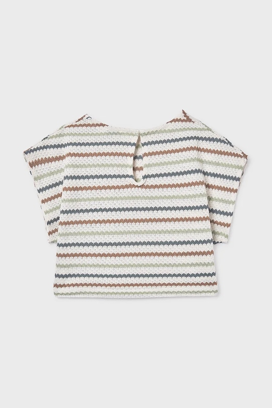 Dziewczynka Mayoral t-shirt dziecięcy 6022.8C.Junior.PPY2 beżowy