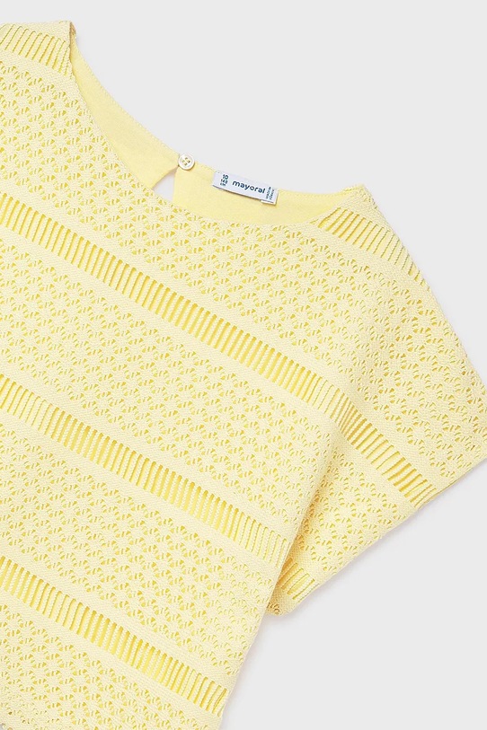 Dziewczynka Mayoral t-shirt dziecięcy 6022.8C.Junior.PPY2 żółty