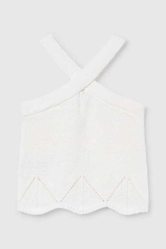 Mayoral top dziecięcy 6024.8D.Junior.PPY2 biały SS26