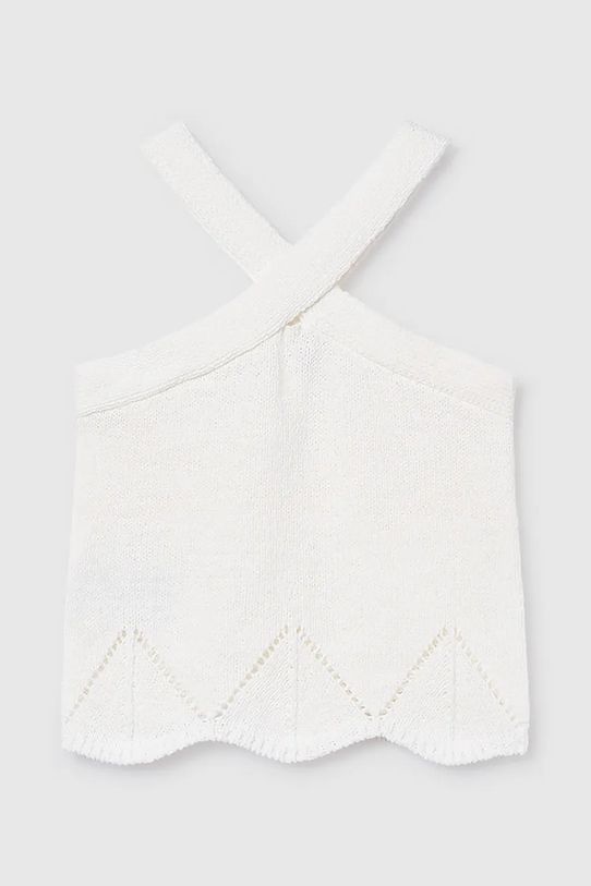 Mayoral top dziecięcy 6024.8D.Junior.PPY2 biały SS26