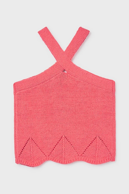 Mayoral top dziecięcy 6024.8D.Junior.PPY2 różowy SS26