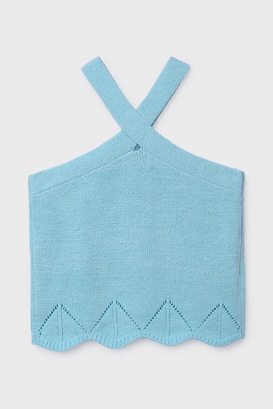 Dziewczynka Mayoral top dziecięcy 6024.8D.Junior.PPY2 turkusowy