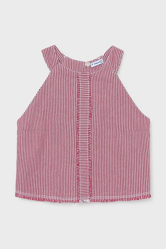 Mayoral top bawełniany dziecięcy wzorzyste różowy 6025.8F.Junior.PPY2