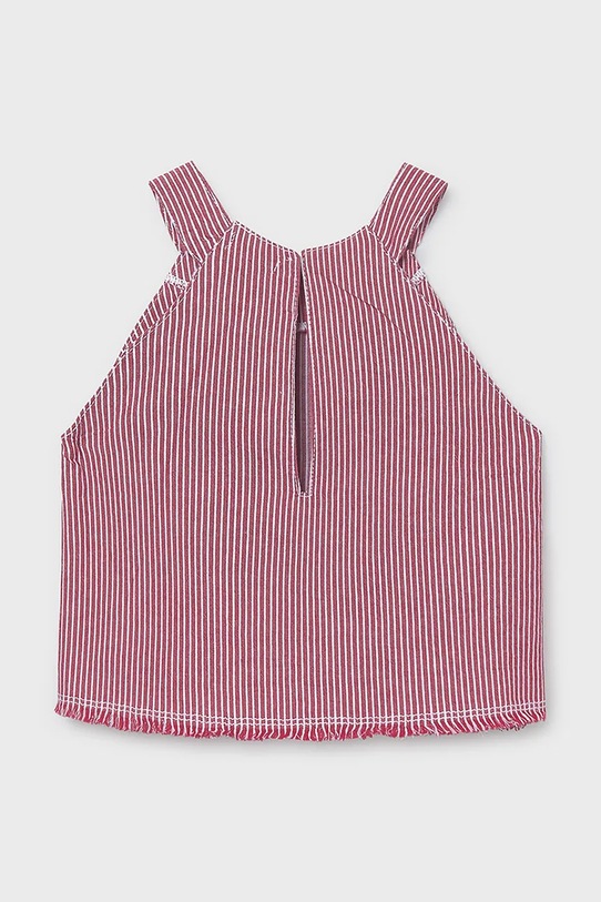 Mayoral top bawełniany dziecięcy 6025.8F.Junior.PPY2 różowy SS26