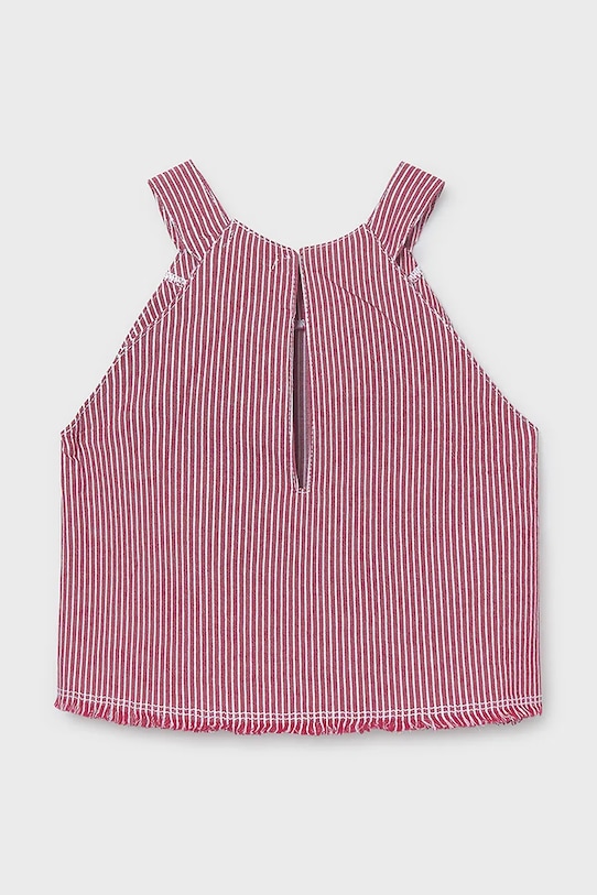 Mayoral top bawełniany dziecięcy 6025.8F.Junior.PPY2 różowy SS26