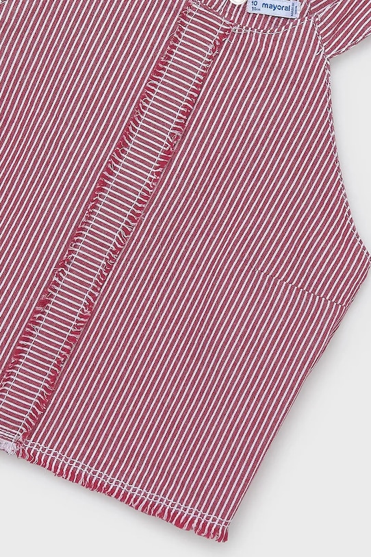 Dziewczynka Mayoral top bawełniany dziecięcy 6025.8F.Junior.PPY2 różowy