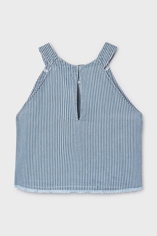 Fete Mayoral top din bumbac pentru copii 6025.8F.Junior.PPY2 albastru