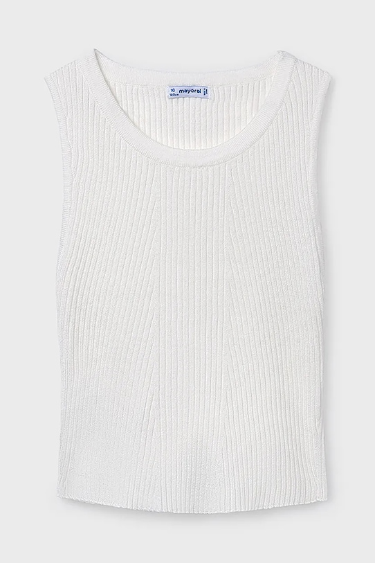 Mayoral top dziecięcy pozostałe biały 6026.8G.Junior.PPY2