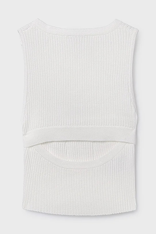 Mayoral top dziecięcy 6026.8G.Junior.PPY2 biały SS26