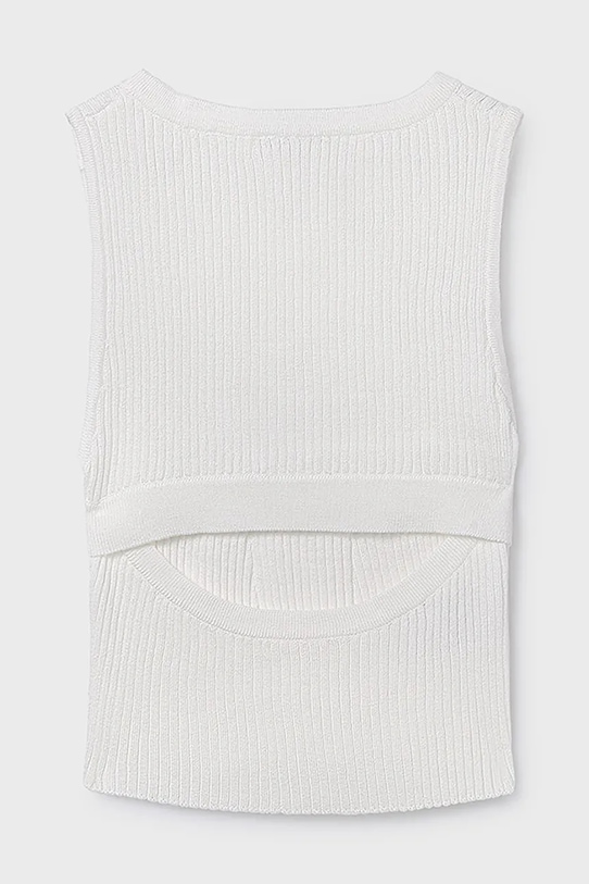 Mayoral top dziecięcy 6026.8G.Junior.PPY2 biały SS26