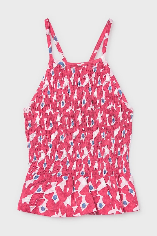 Mayoral top dziecięcy wzorzyste różowy 6027.8G.Junior.PPY2