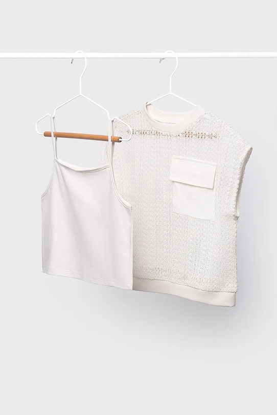 Mayoral t-shirt dziecięcy 6160.8C.Junior.PPY2 biały SS26