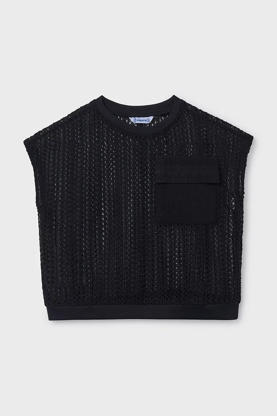 Mayoral t-shirt dziecięcy 6160.8C.Junior.PPY2 czarny SS26