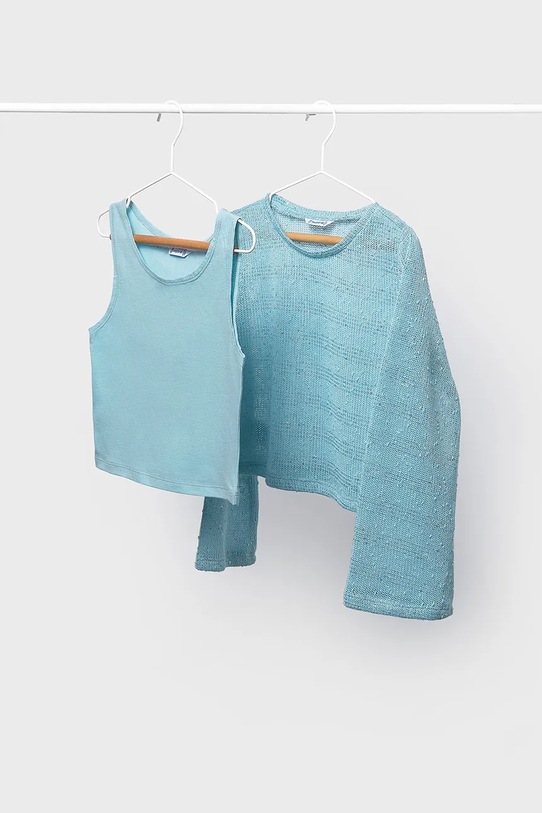 Mayoral longsleeve dziecięcy 6161.8D.Junior.PPY2 niebieski SS26